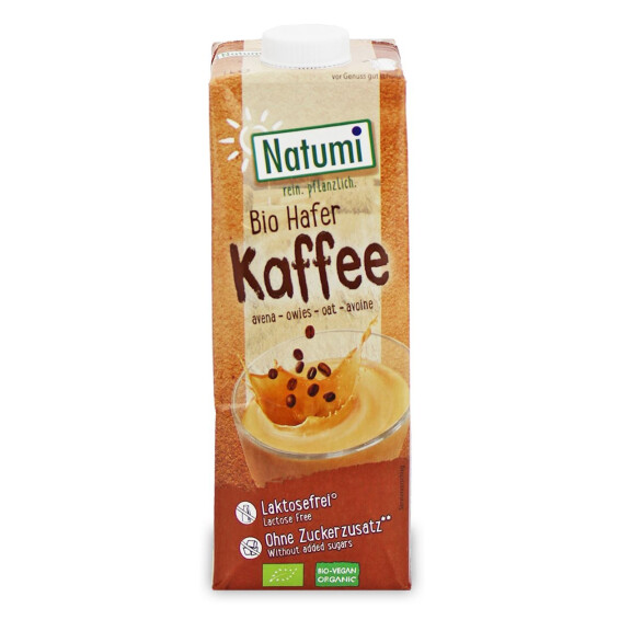 Băutură de ovăz cu aromă de cafea fără adaos de zahăr bio 1 l