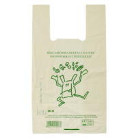 Pungă compostabilă și biodegradabilă din amidon de porumb 1 buc (50 cm x 27 cm) - BIO degradabilă