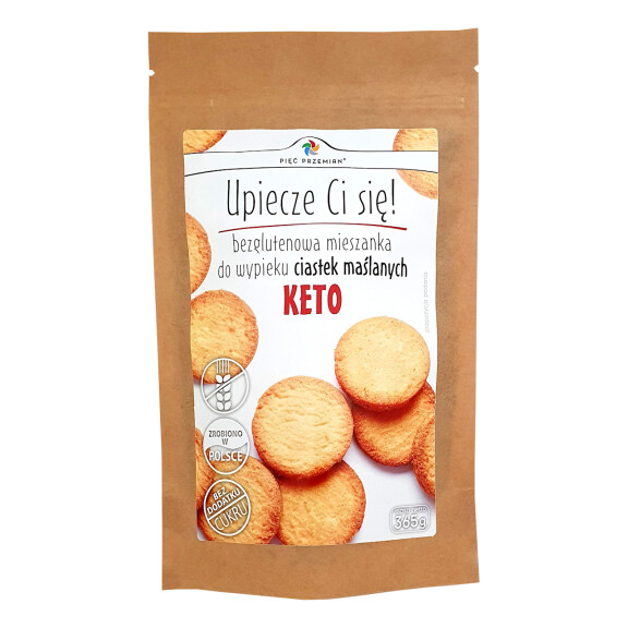 Amestec de prăjituri fără gluten fără keto Five Transformations, 365g