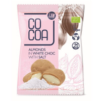 Migdale albe acoperite cu sare Bio 70 g - Cacao