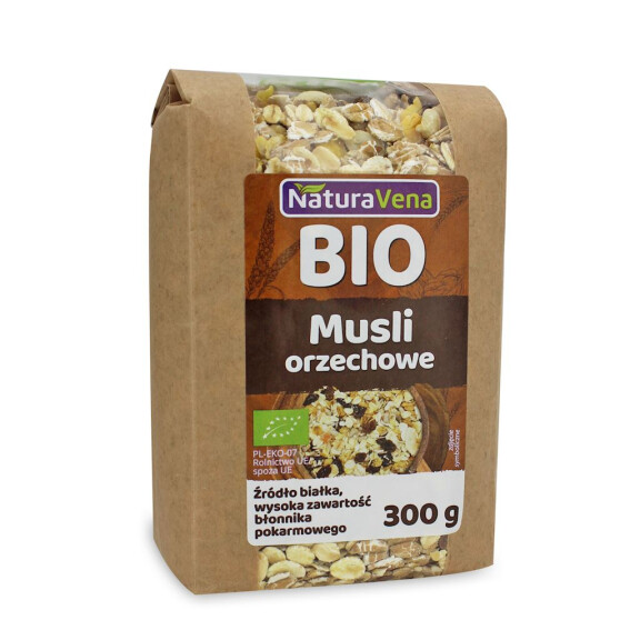 Muesli cu nuci BIO 300 g - Naturavena