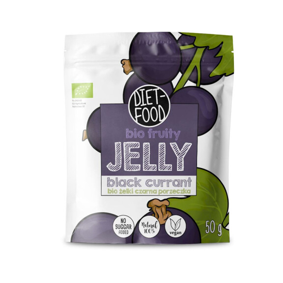 Jeleu de fructe de coacăze negre BIO 50 g - Alimente dietetice