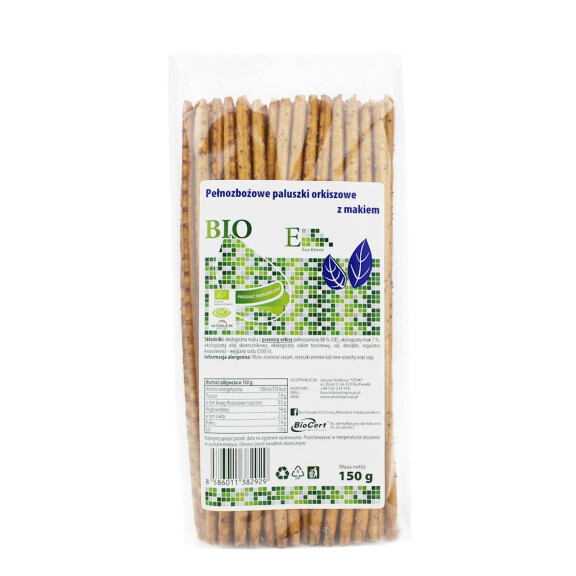 Batoane integrale din spelta cu semințe de mac BIO 150 g - Envoy