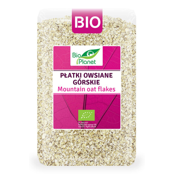 Fulgi de ovăz de munte BIO 1 kg - Bio Planet