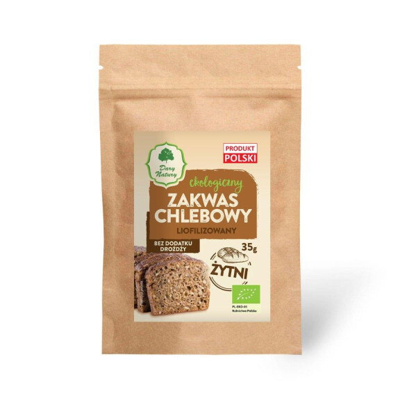 Pâine de secară liofilizată Sourdough BIO 35 g - Dary Natury