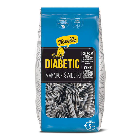 Paste pentru diabetici świderki 250 g - Novelle