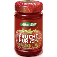 Mousse de căpșuni (75% fructe) BIO 250 g