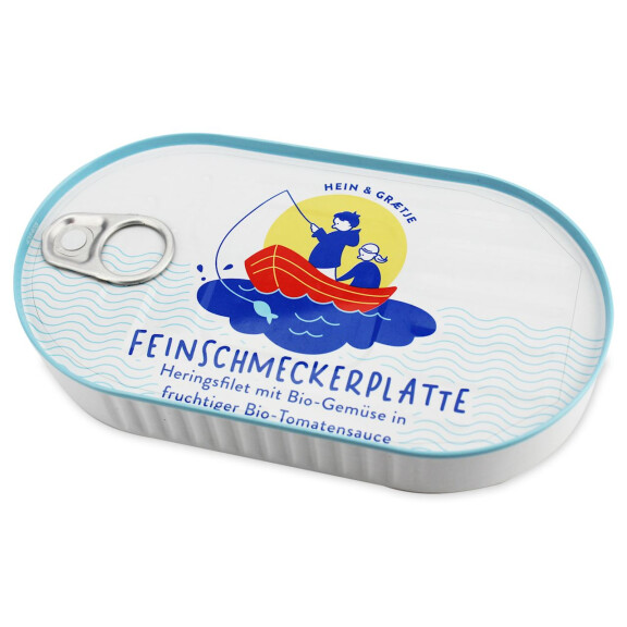 File de hering în sos de roșii BIO cu legume 200 g