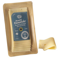 Brânză emmenthaler BIO feliată (45 % grăsime în substanță uscată) 150 g