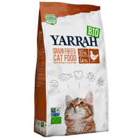 Hrană pentru pisici adulte cu pui și mazăre BIO 800 g - Yarrah