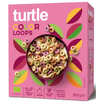 Discuri de cereale colorate fără gluten bio 300 g - Turtle
