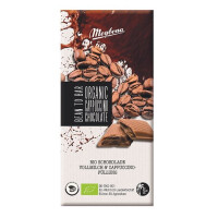 Ciocolată cu lapte cu umplutură cu aromă de cappuccino bio 100 g