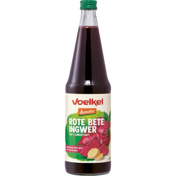 Suc de sfeclă roșie murată cu suc de ghimbir Bio Demeter 700 ml Voelkel
