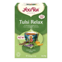 Ceai ayurvedic tulsi relaxant BIO (17 x 2 g) 34 g - Yogi Tea