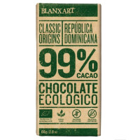 Ciocolată amăruie 99% Dominicană fără gluten BIO 80 g