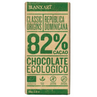 Ciocolată amăruie 82% Dominicană fără gluten BIO 80 g