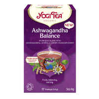Ceai ayurvedic de echilibru cu ashwagandha (ashwagandha balance) bio (17 x 2 g) 34 g - yogi tea