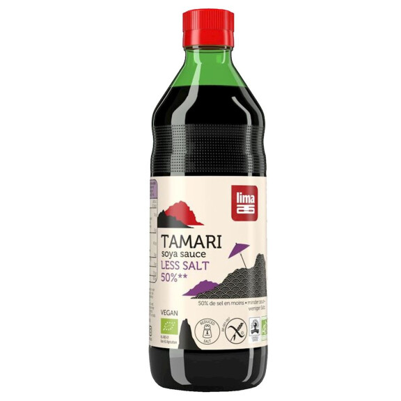 Sos de soia tamari 50% mai puțin sare fără gluten BIO 250 ml
