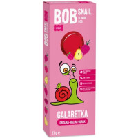 Snack fără zahăr adăugat Bob Snail cu pere, zmeură și sfeclă roșie, 27 g