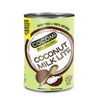 Lapte de nucă de cocos - băutură ușoară de nucă de cocos la conservă (9 % grăsime) BIO 400 ml