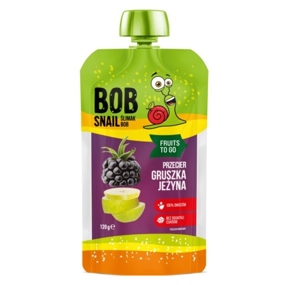 Smoothie de pere și mure fără adaos de zahăr 120 ml