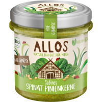 Pastă vegetală cu spanac și nuci de pin fără gluten BIO 135 g