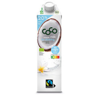 Lapte de cocos - lapte de cocos de băut 2% grăsime fără adaos de zaharuri comerț echitabil bio 1 l - COCO (Dr Martins)