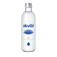 Apă minerală naturală plată 330 ml (pahar) - Akvile