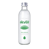 Apă minerală naturală ușor carbogazoasă 330 ml (pahar) - Akvile