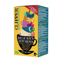 Mix de ceai de fructe și plante 5 arome bio (20 x 1,9 g) 38 g - Clipper