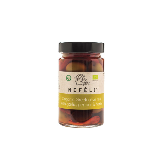 Măsline amestecate fără semințe în saramură BIO 295 g (140 g)