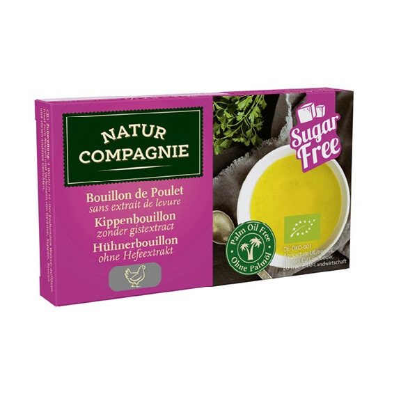 Bulion - cuburi de pasăre fără adaos de zaharuri și drojdie BIO 80 g
