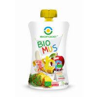 Mousse ananas-banană-măr BIO 90 g