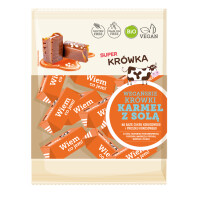 Fudge fără lapte cu aromă de caramel cu sare fără gluten BIO 150 g - Super Fudge