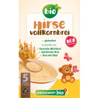 Grâu de ovăz integral fără gluten de la 5 luni BIO 225 g - LEBENSWERT (HOLLE)