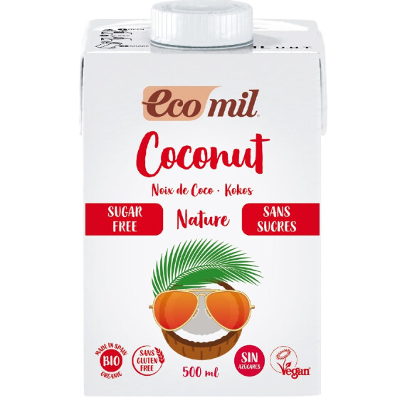 Băutură de nucă de cocos fără gluten și fără zahăr BIO 500 ml