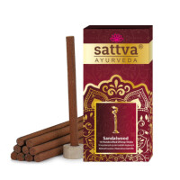Bețișoare de tămâie din lemn de santal indian (10 buc.) 20 g - Sattva (Ayurveda)