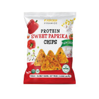 Chipsuri piramidale proteice fără gluten cu aromă de ardei dulce 60g - POPCROP