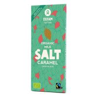 Ciocolată cu lapte cu comerț echitabil și caramel sărat BIO 100 g