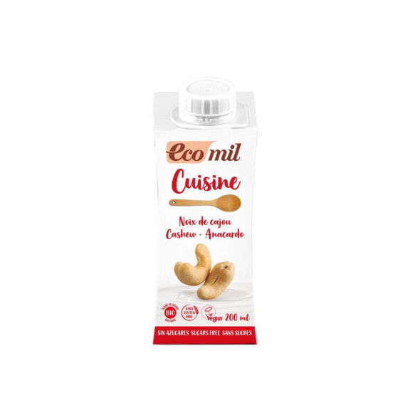 Cremă de gătit fără gluten, fără zahăr, din nuci caju BIO 200 ml