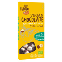 Ciocolată îndulcită cu alune fără gluten bio 100 g - Me Gusto (Super Fudgio)
