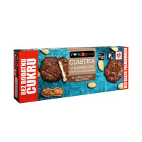 Biscuiți cu caramel și alune în ciocolată cu lapte fără zahăr adăugat 128g
