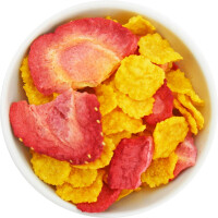 Fulgi de porumb cu căpșuni bio (cruzi) (8 kg) 8