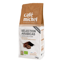 Arabica 100% selecție fair trade boabe de cafea bio 1 kg - CAFE MICHEL