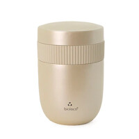 Oală de prânz din oțel inoxidabil din două piese perlat 420 ml + 200 ml - Chic-Mic