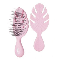 Detangler Mini perie de păr - roz - Perie umedă (Go Green)