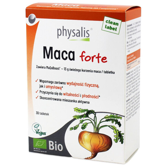 Maca forte bio 30 comprimate - Physalis