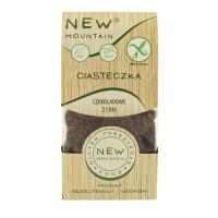Biscuiți fără gluten cu fulgi de ovăz și ciocolată cu chia 200 g - New Mountain