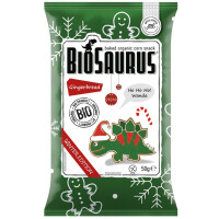Chipsuri de porumb cu aromă de turtă dulce dinozaur de iarnă fără gluten BIO 50 g