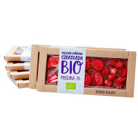 Ciocolată cu lapte și căpșuni BIO 53 g